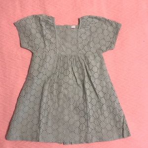 Petit Bateau mint eyelet dress